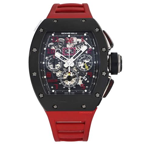 fake richard mille felipe massa rm011 titanium red rubber automatic|richard mille founded.